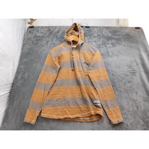 Billabong Hoodie Mens M Multicolor Henley Hooded Pockets Drawstring Logo